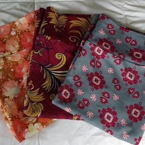 3 LulaRoe Simply Comfortable Cassie Skirts